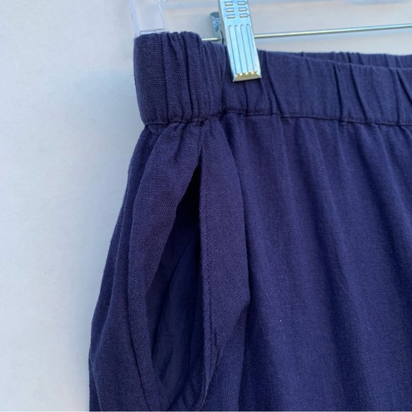 CASLON Women’s Line Blend Wide Leg Pull-On Pants Size Large Navy - Picture 4 of 14